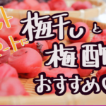 梅干し、梅酢でダイエットサポート